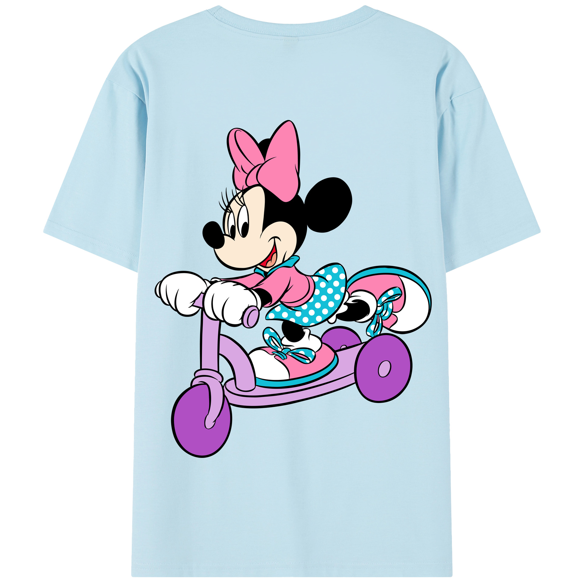 （画像用） ミッキーマウス Mickey Mouse 綿100％半袖Tシャツ（背面プリント）
